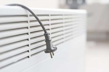 Saving resources and energy efficient concept. White and new radiator