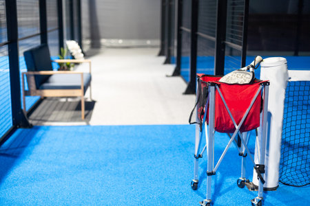 paddle tennis courts. Racket sports conceptの写真素材