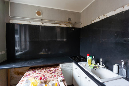 Room in usual Soviet flat.の写真素材