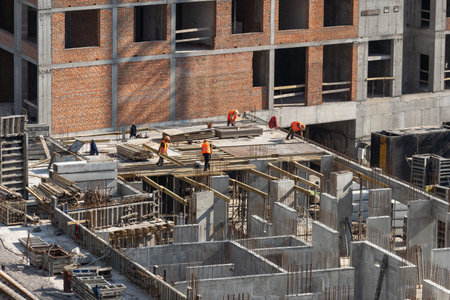 Construction worker at construction site