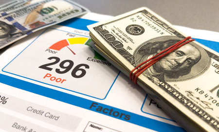 text on notebook on graph backgroundの写真素材