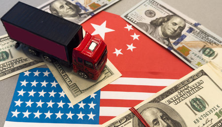USA and China trade war economy conflict tax business finance money United States raised taxes on...