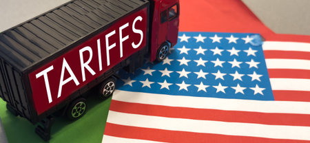 Tariff War shipping, trade and commerce concept
