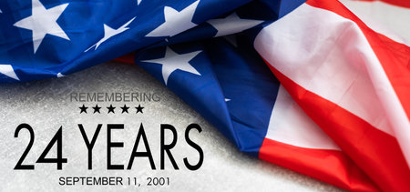 Remembering 24 years since September 11, 2001の写真素材