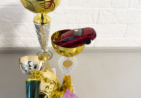 Prizes at competitions in racing cars