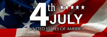 Happy 4th of July - Independence Day in United States of America.の写真素材