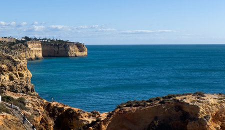 Algarve coast in Portugal Lagos, Faro, Albufeiraの写真素材