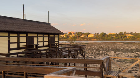 Quinta Do Lago beach, Portugal.の写真素材