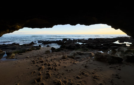 Rocky formation in AlgarSeco, Algarve region in south of Portugal.