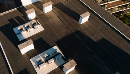 air conditioner split system - outdoor unit. Heat pump.