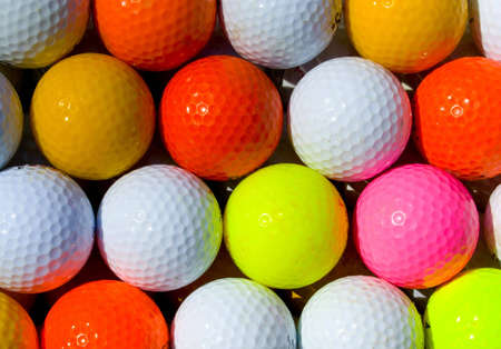 colors of the golf ballsの写真素材