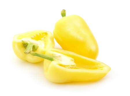 Sweet pepper isolated on a white background.の写真素材