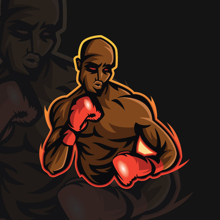 Boxing e sport logoのイラスト素材