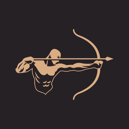 A cool illustration of a vintage arrow man