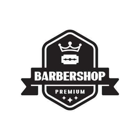 Barber shop design. hair salon. Stylist icon, vector illustrationのイラスト素材