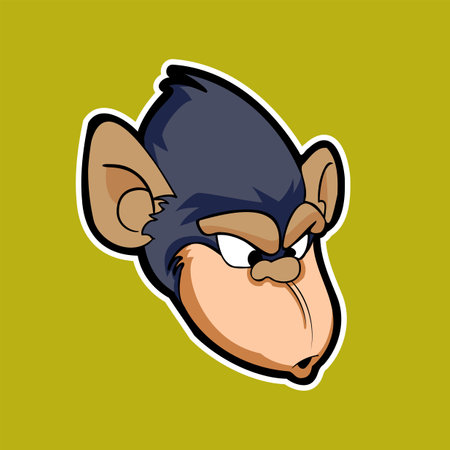 Monkey mafia  illustration, can be used for mascot,  apparel and moreのイラスト素材