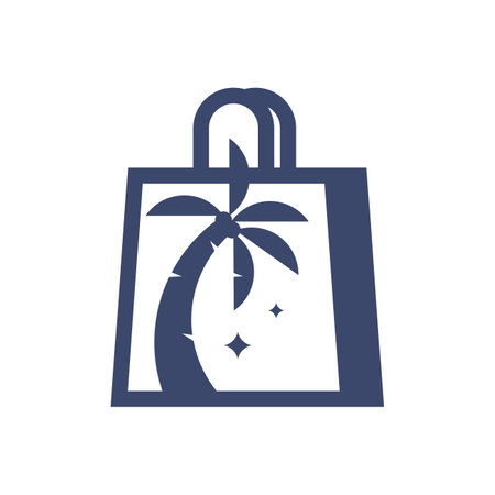 Beach bag icon vector isolated on white background for your web and mobile app design, Beach bag logo conceptのイラスト素材