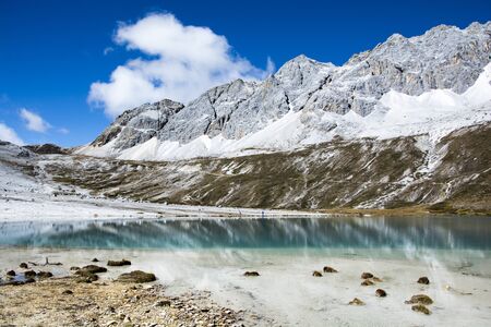The milk lake in Yading nature reserve, Sichuan, China.
