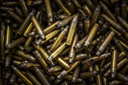 assault rifle bullet shellの写真素材