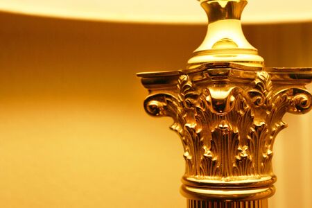 Ancient  Greece Corinthian Design Element in Modern Lampの写真素材