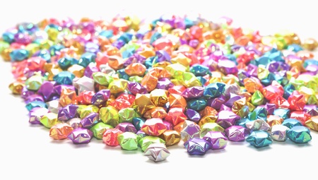 Metallic Paper Star background, various color の写真素材