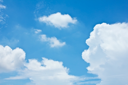Stock Photo - Cloud on the blue sky texture background.の写真素材