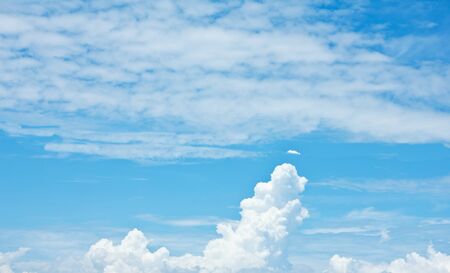 Stock Photo - Cloud on the blue sky texture background.の写真素材