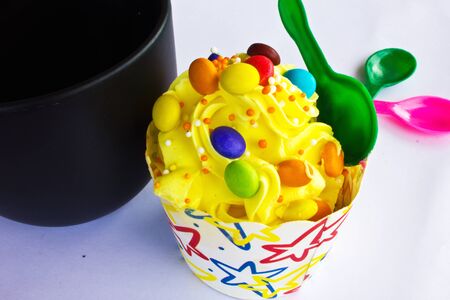 colorful of Cupcake selectionの写真素材