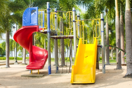 Stock Photo - a colourful children playground equipmentの写真素材