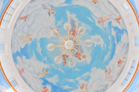 stock Photo - Museums,  example of painting restoration techniqueのeditorial素材