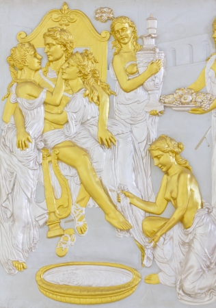 Stock Photo - stone bas-relief on the basis of ancient Greek mythsの写真素材