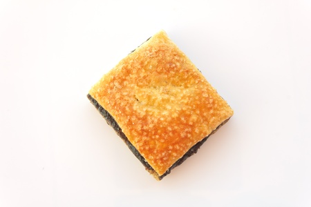 Fruit pie  on white backgroundの写真素材