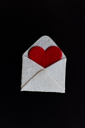 Stock Photo - love heart on the black backgroundの写真素材