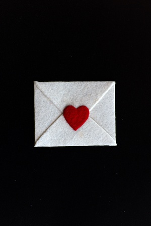 Stock Photo - love heart on the black background