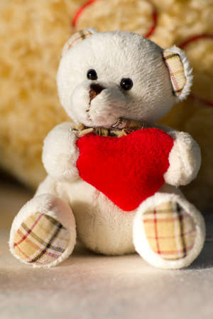 Teddy Bear and Christmas Giftの写真素材