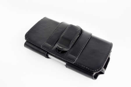 Mobile phone case on a white background の写真素材