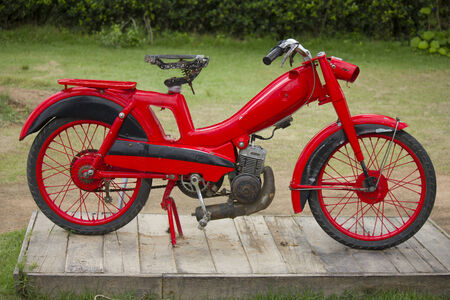 old vintage motorcycle Stock Photoの写真素材