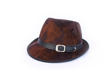 Bowler hat isolated on white の写真素材