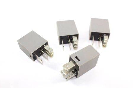 Electronic component part isolated with white background Stock Photoの写真素材