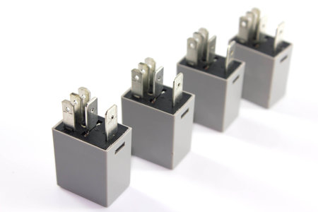 Electronic component part isolated with white background Stock Photo