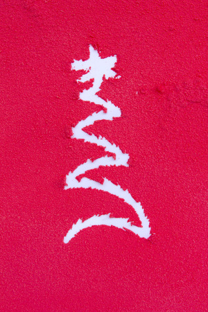 Christmas greetings, spray painted stock photoの写真素材