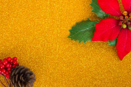 Ornaments on gold blackground  - Stock Imageの写真素材