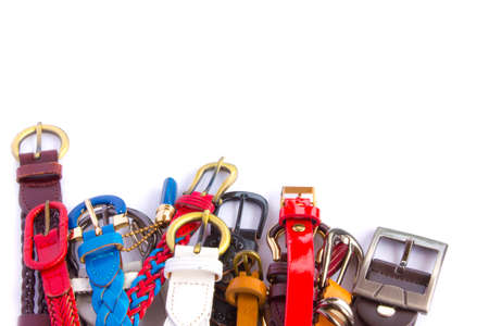 belts isolated on white - Stock Imageの写真素材