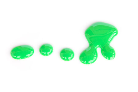 close up of nail polish drop on white background - Stock Imageの写真素材