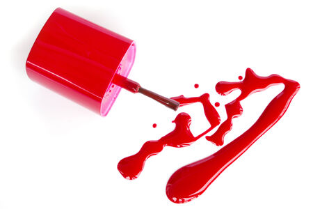 Nail polish squiggle - Stock Imageの写真素材