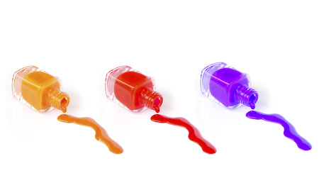 Nail polish squiggleの写真素材