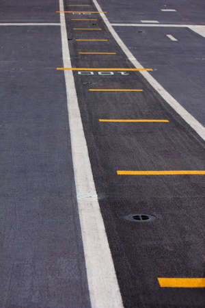 Figures on the maneuvering area of an airport.