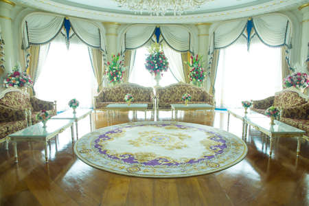 the set of furniture and decor was shot in special store with studio lighting.のeditorial素材