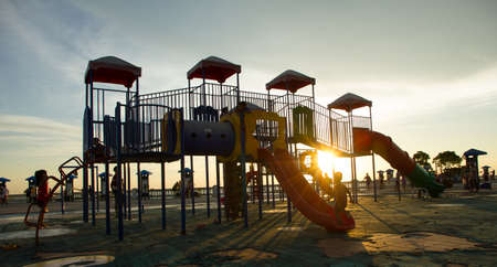 Playground at twilight