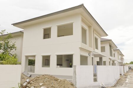 home currently under constructionの写真素材